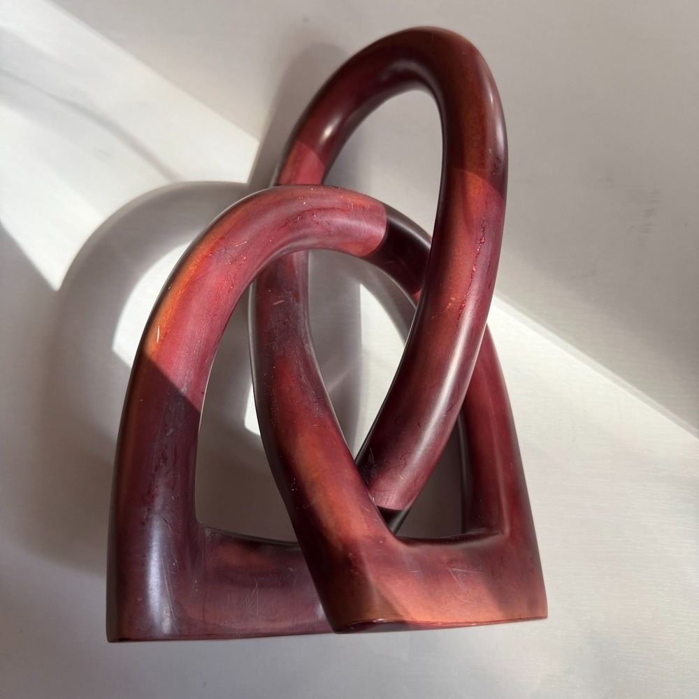 Rare‎ KENYA Catlinite Optical Illusion Sculpture Soapstone.